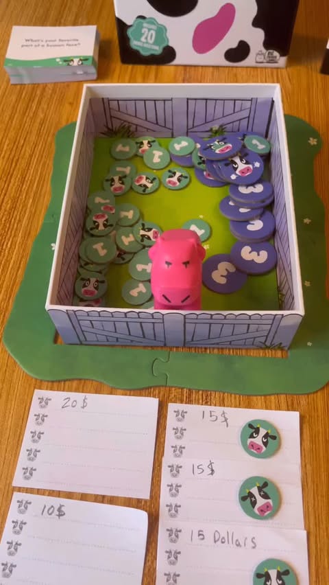 Instagram post by @tiktokboardgames for Big Potato. Caption reads: [...] Pink Cow! 

This game was created by....