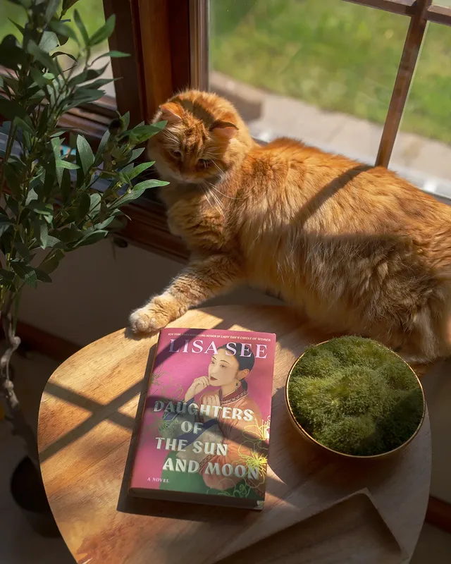 Instagram post by @ipekreading for Scribner Books. Caption reads: [...] Moon - Lisa See (Out 6/9) Thank you....