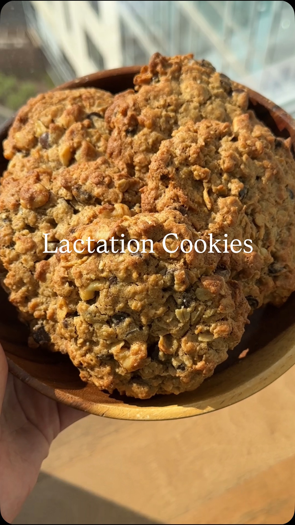 Instagram post by @taylorraeroman for NOW Foods. Caption reads: I’ve been eating these lactation cookies since the....