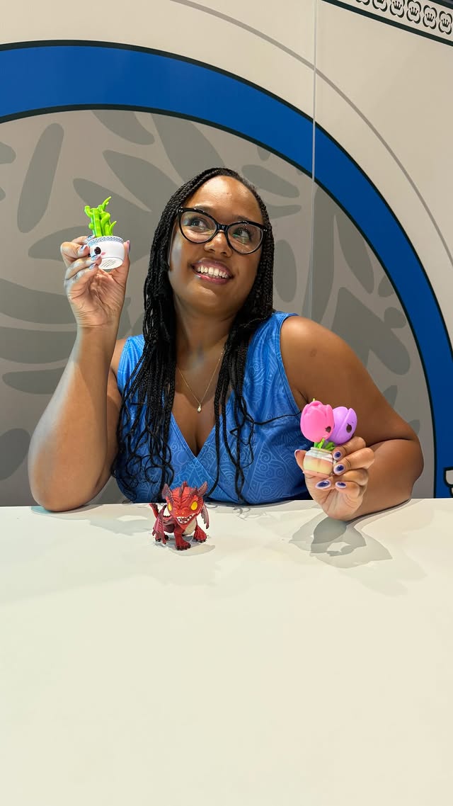 Instagram post by @magicalblackgirlalia for Funko. Caption reads: A Funko POP Mystery Game? YES PLEASE! #ad ✨For....