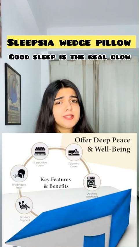 Instagram post by @vaibhavee_pandey_ for Sleepsia. Caption reads: [...] that was normal… until I tried the Sleepsia....