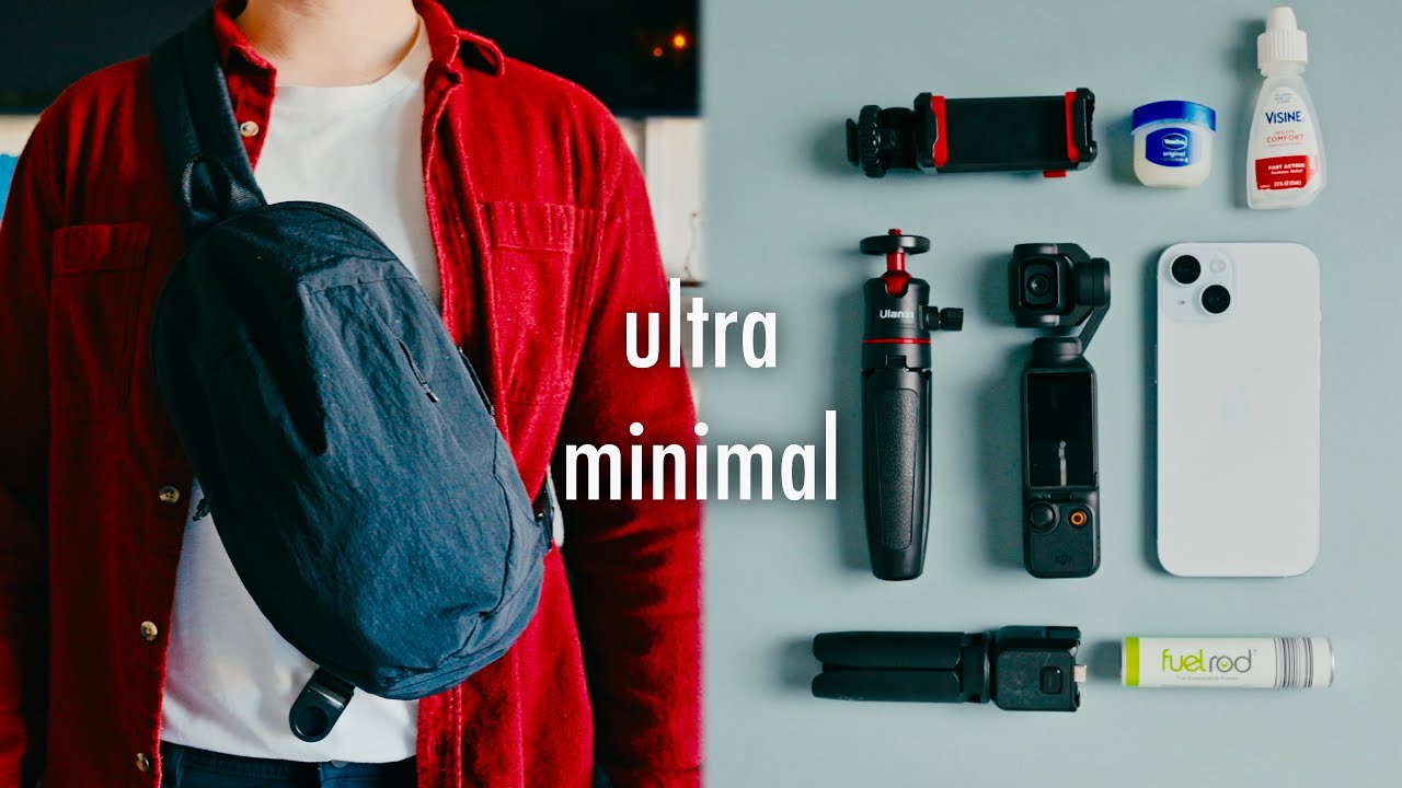 YouTube post by @victor.melchorfilm for Dehancer. Caption reads: The ONLY Camera Gear I bring for Travel.
