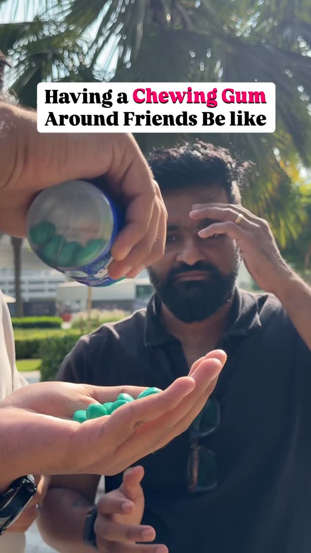 Instagram post by @the_anilobo for Mentos. Caption reads: Share this and and pack of @mentosmiddleeast with....