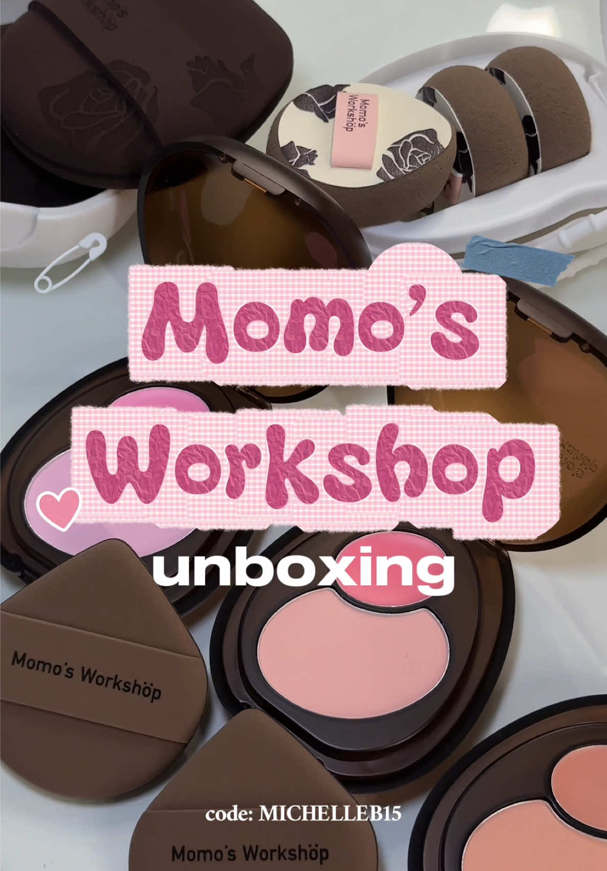 TikTok post by @michellebassini for Momo’s Workshop. Caption reads: [...] for 15% off (link in bio) #momosworkshop....