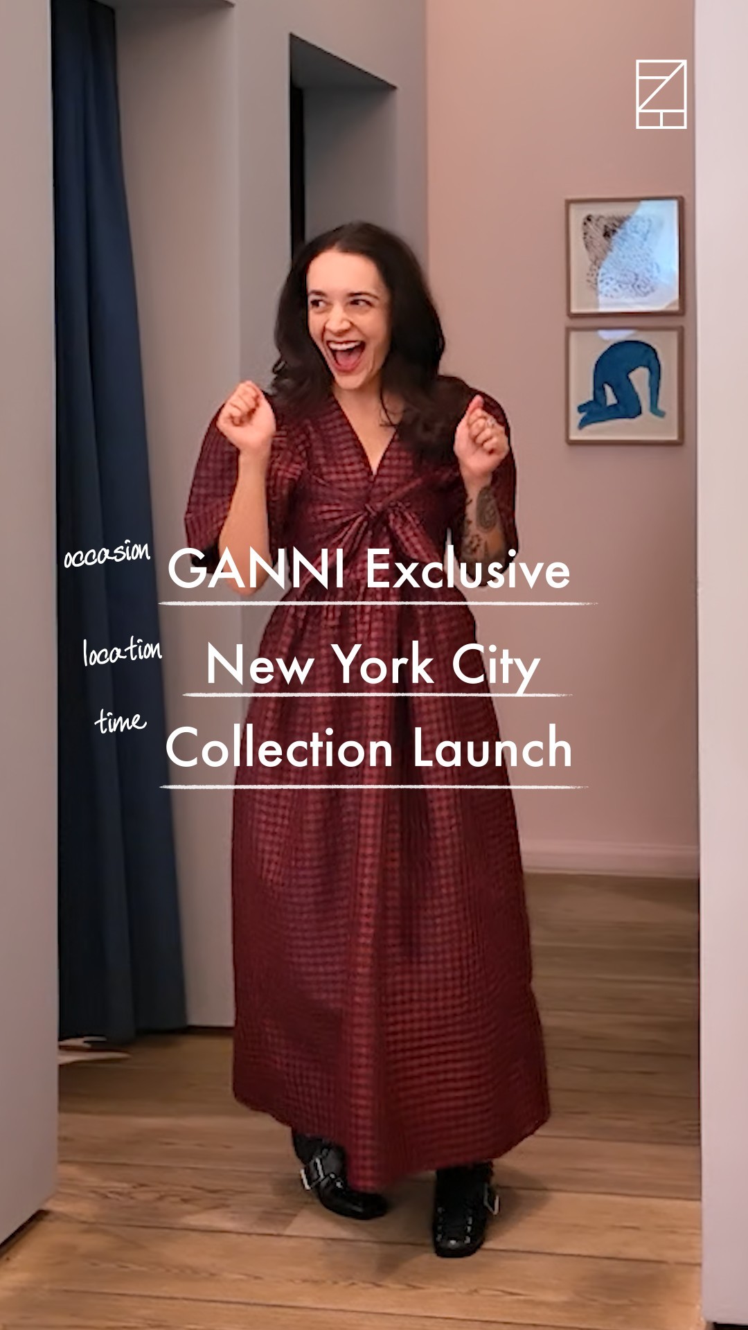 Instagram post by @oldloserinbrooklyn for Rent the Runway. Caption reads: On this Style Scenario, @oldloserinbrooklyn styles....