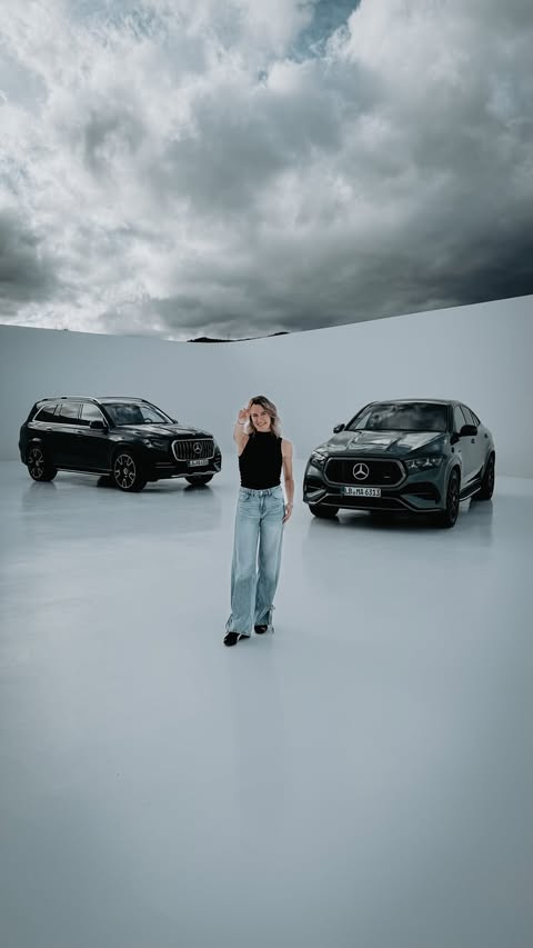 Instagram post by @jessicarmaniac for Mercedes-AMG. Caption reads: Werbung | World premiere of the new Mercedes-AMG....