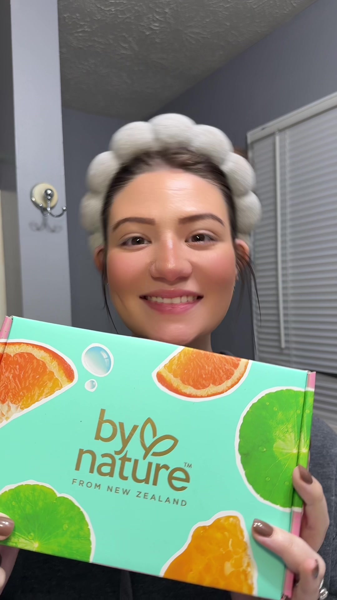 TikTok post by @alexus_crown for bynatureskincare. Caption reads: love my new gifts from @bynatureskincare 🤭🤭   ....