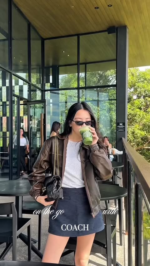 Instagram post by @kirstensoch for Coach. Caption reads: on the go with @coach @ssilifeph #CoachNY #SSILife.