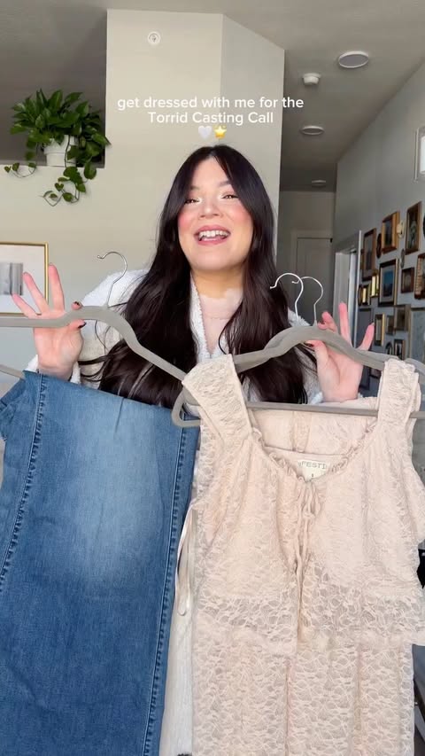 Instagram post by @darlenemariedavila for Torrid. Caption reads: Get dressed with me for the @Torrid 2026 Casting....