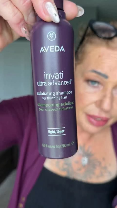 Instagram post by @just_janci for Aveda. Caption reads: @aveda 𝐒𝐇𝐎𝐏 𝐇𝐄𝐑𝐄 #avedahaircare [...].