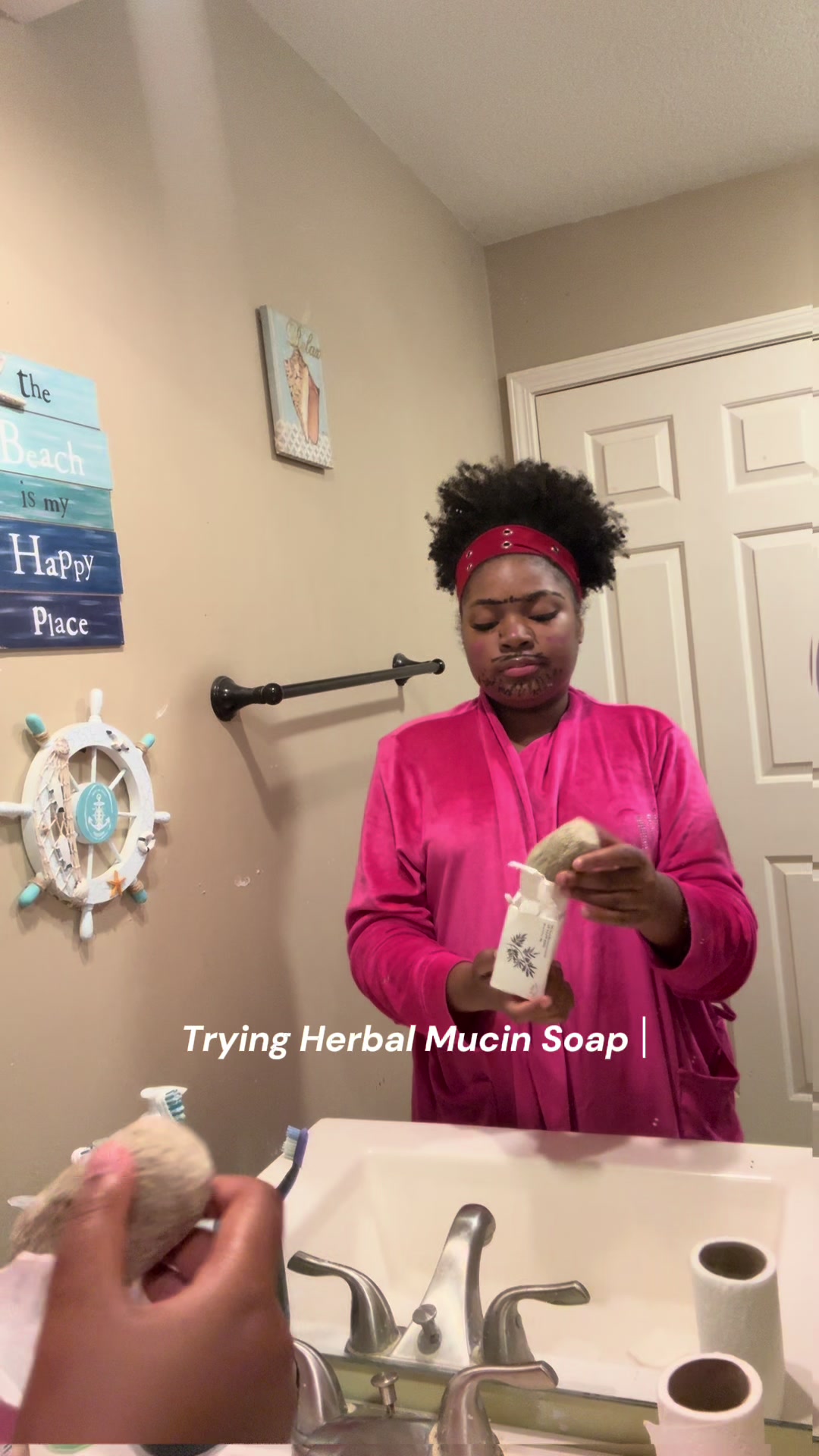 TikTok post by @thatgirl_laila07 for Siot US. Caption reads: #fyp #skincare #viral #soap #facial @Siot Store US.