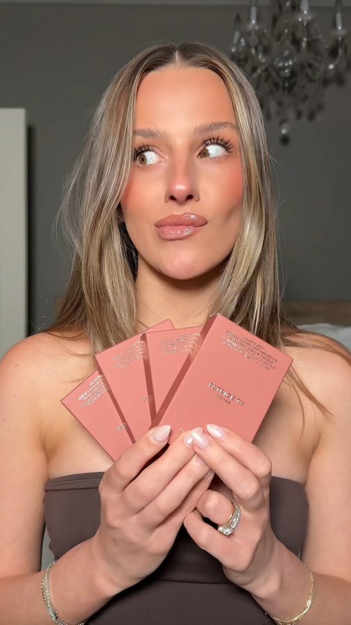 Instagram post by @juuujubee for Patrick Ta. Caption reads: all eyes on the new @patricktabeauty major glow....