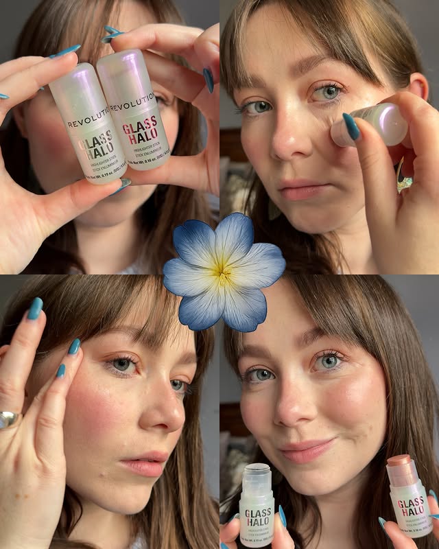 Instagram post by an influencer for Makeup Revolution. Caption reads: How stunning is the @makeuprevolution Glass Halo....