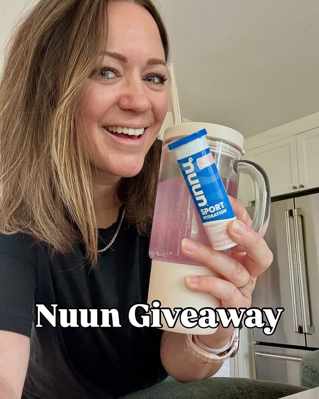 Instagram post by @whoawaitwalmart for Nuun Hydration. Caption reads: 🥳G I V E A W A Y @nuunhydration’s best selling....