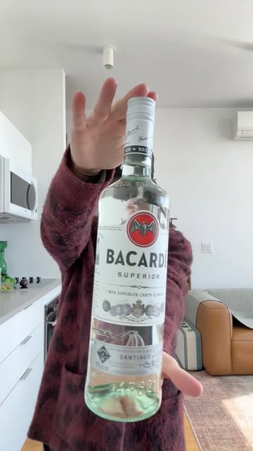 Instagram post by @_licout_ for Bacardi. Caption reads: Getting in my flow with @bacardi before I....