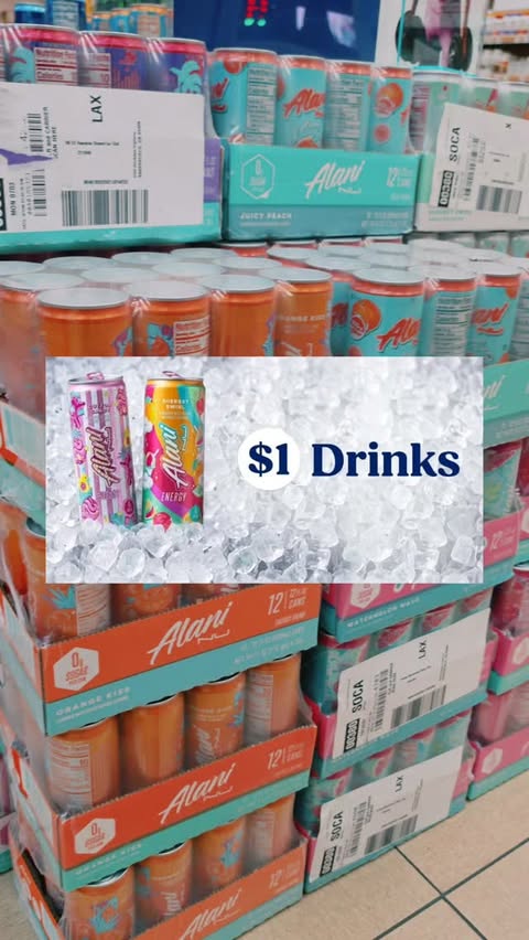Instagram post by @synthiasaves for The Vitamin Shoppe. Caption reads: $1 Alani Nu's! Comment Me, and I'll send you the....
