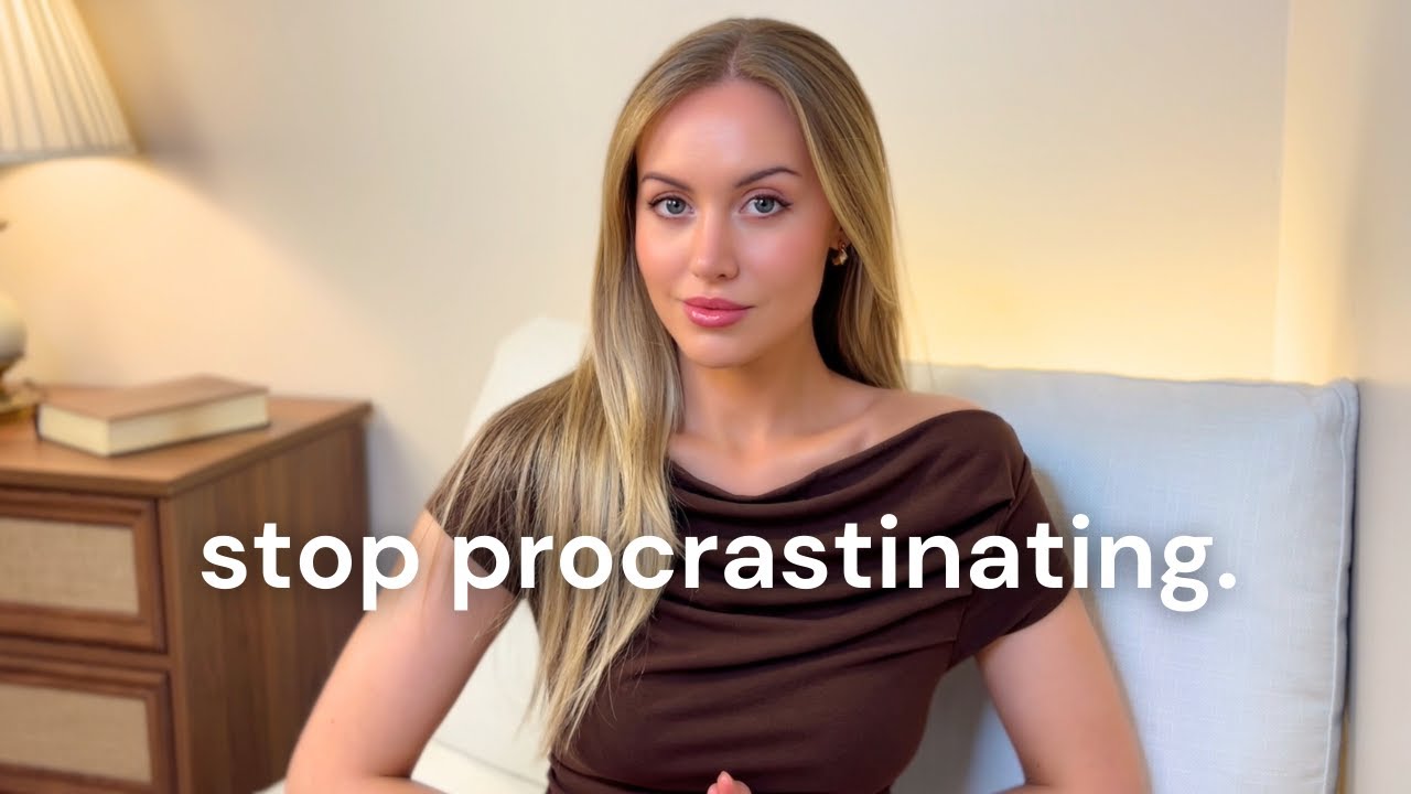YouTube post by @828withcait for Venmo. Caption reads: The (Biblical) procrastination CURE you NEED to....