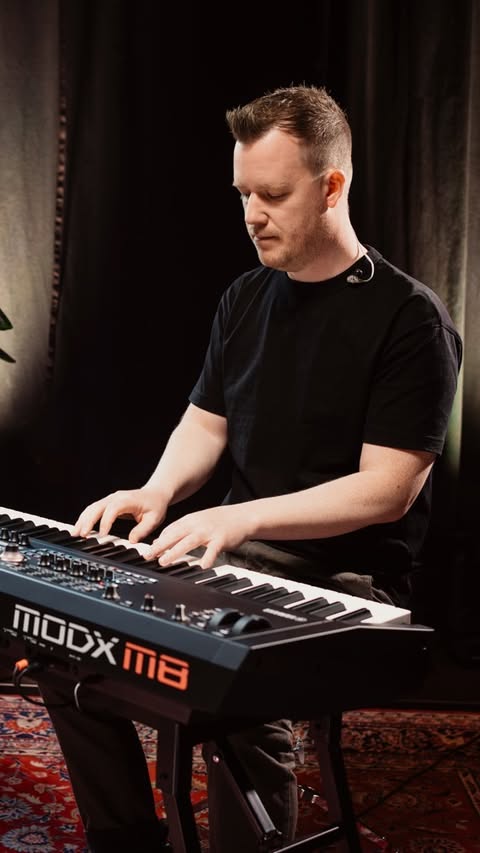 Instagram post by @johannesgroth for Yamaha. Caption reads: Johannes Groth performs “Moving Across”, a slow....