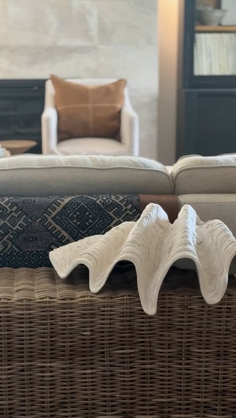 Instagram post by @hausofteasdale for Pottery Barn. Caption reads: my recent @potterybarnaus finds styled at home |....