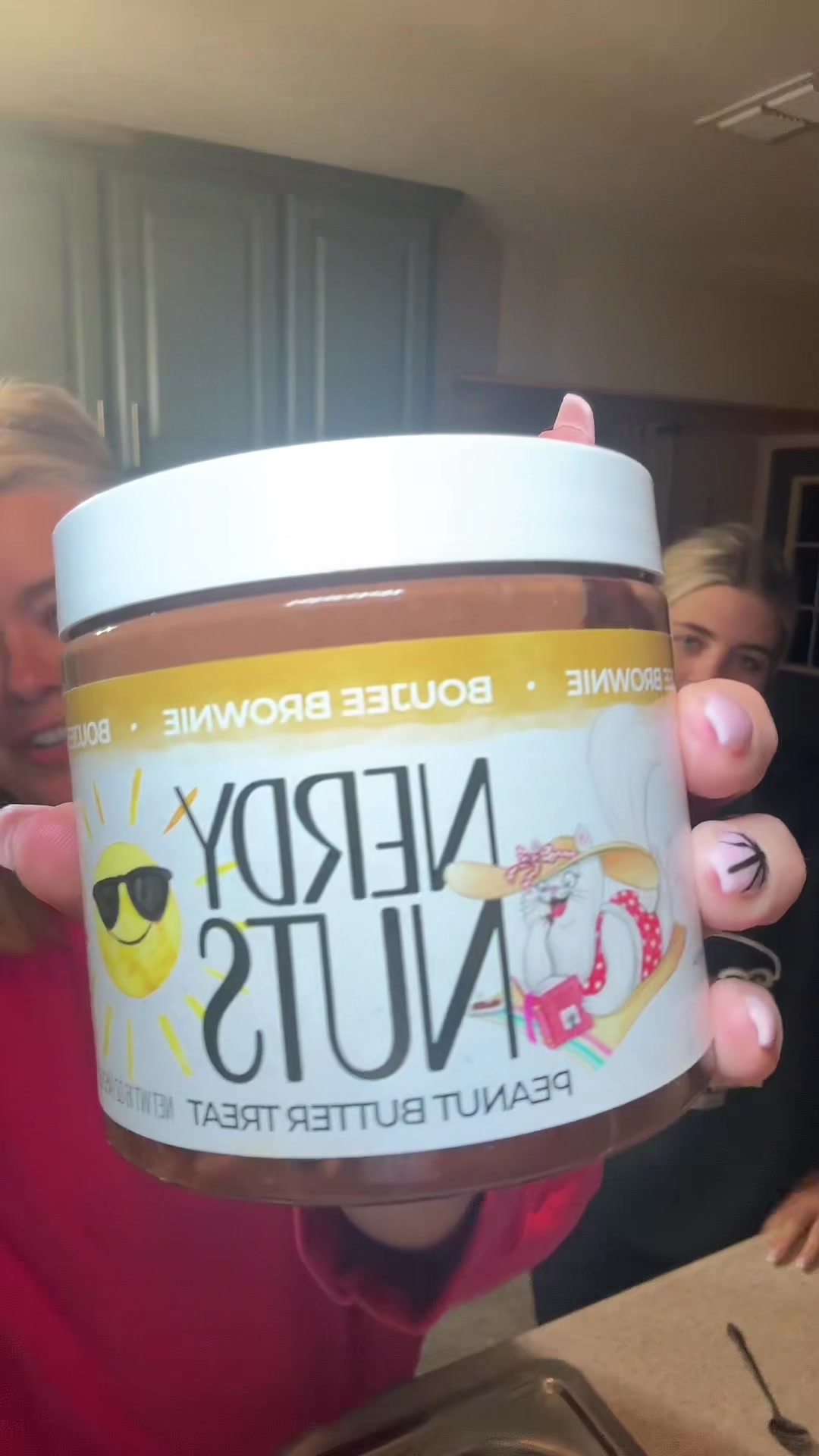 TikTok post by @chasityforson2 for Nerdy Nuts. Caption reads: Another amazing flavor from @Nerdy Nuts Shop ....