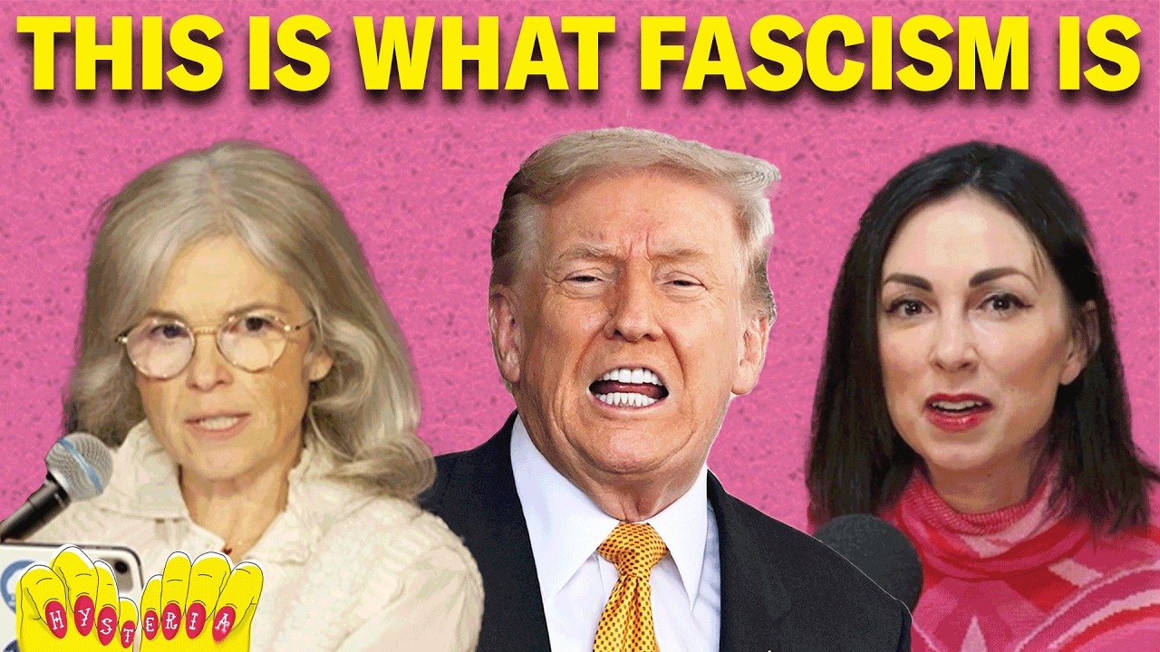 YouTube post by @hysteriapodcast for Hiya. Caption reads: The New Marjorie Taylor Greene, Death Threats From....