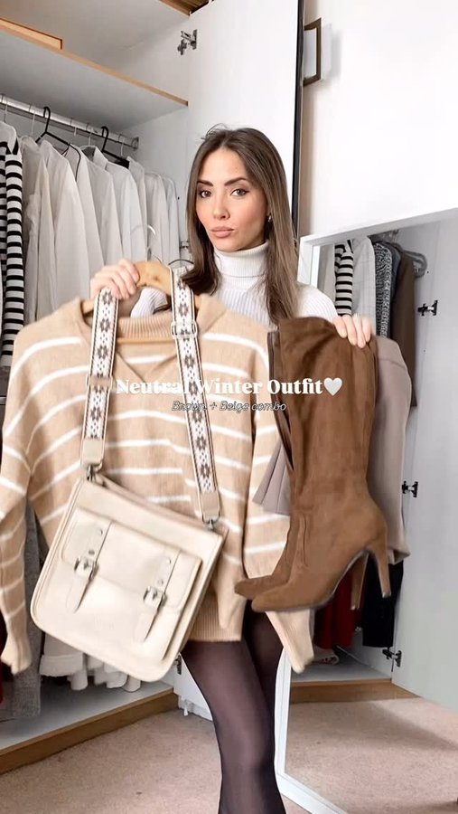 Instagram post by @liaverti for Ecosusi. Caption reads: [...] outfit combo with my new fave bag from....