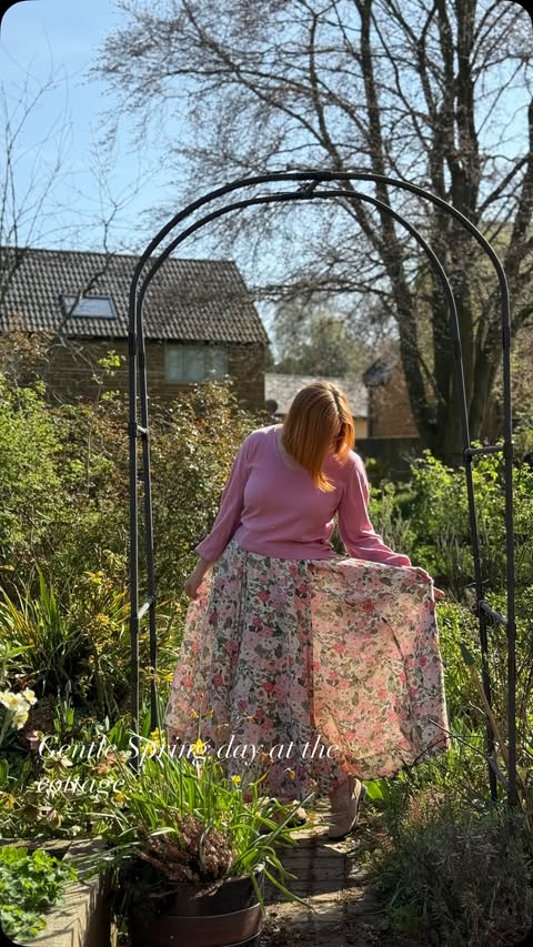 Instagram post by @claire_smithslife for Son de Flor. Caption reads: Gentle Spring day at the cottage… Lately I’ve been....