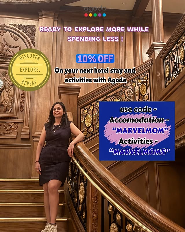 Instagram post by @marvelmom1 for agoda. Caption reads: This summer book for your vacation with @agoda Get....