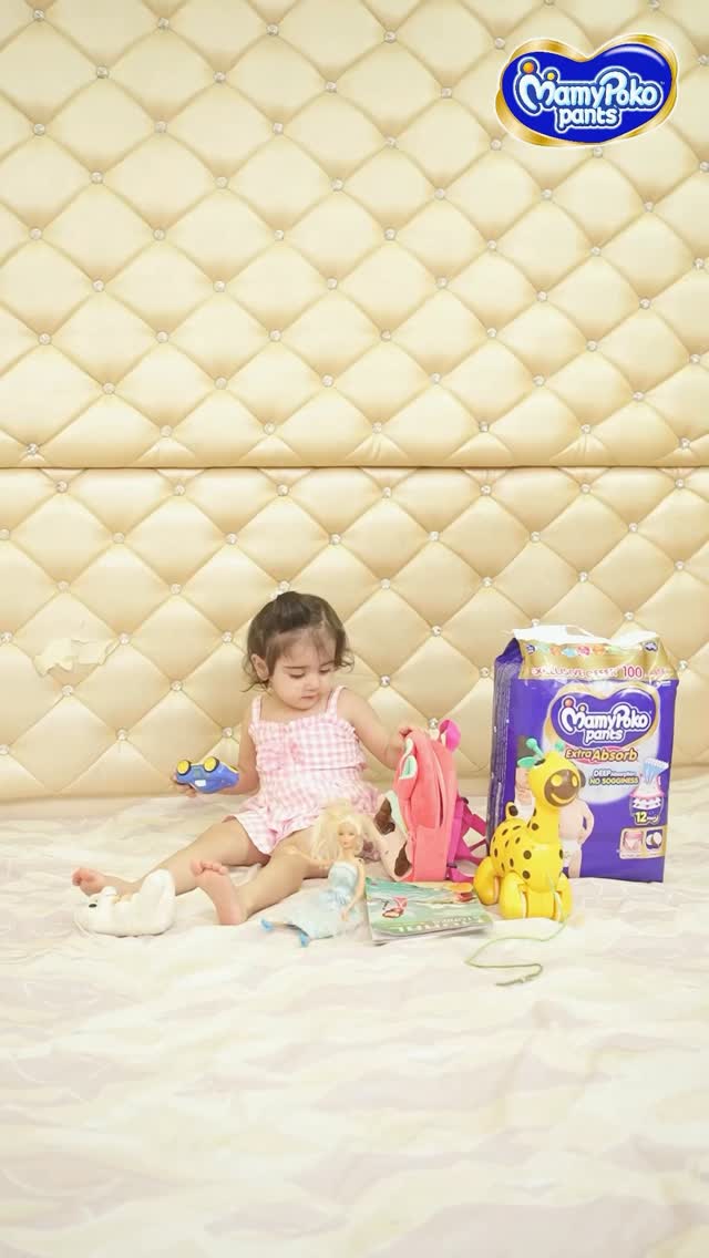 Instagram post by @kaira.bhojwani for MamyPoko. Caption reads: Playtime ho ya nap-time, mera baby har moment....