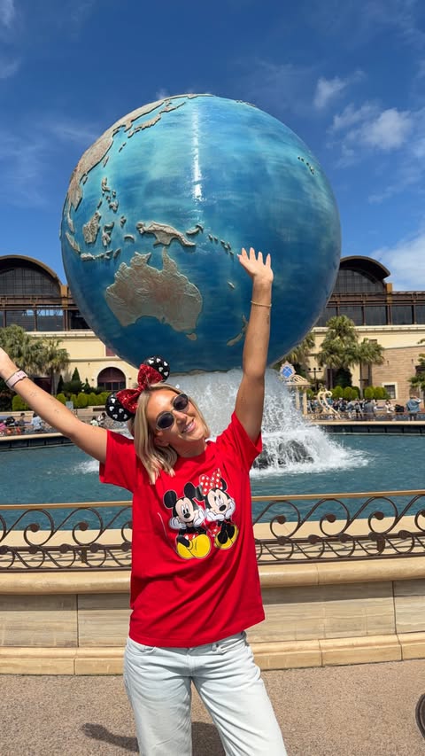 Instagram post by @travelsbytash for GetYourGuide Creator Community. Caption reads: Forget Disneyland… Tokyo has DisneySea 🌏✨ The....