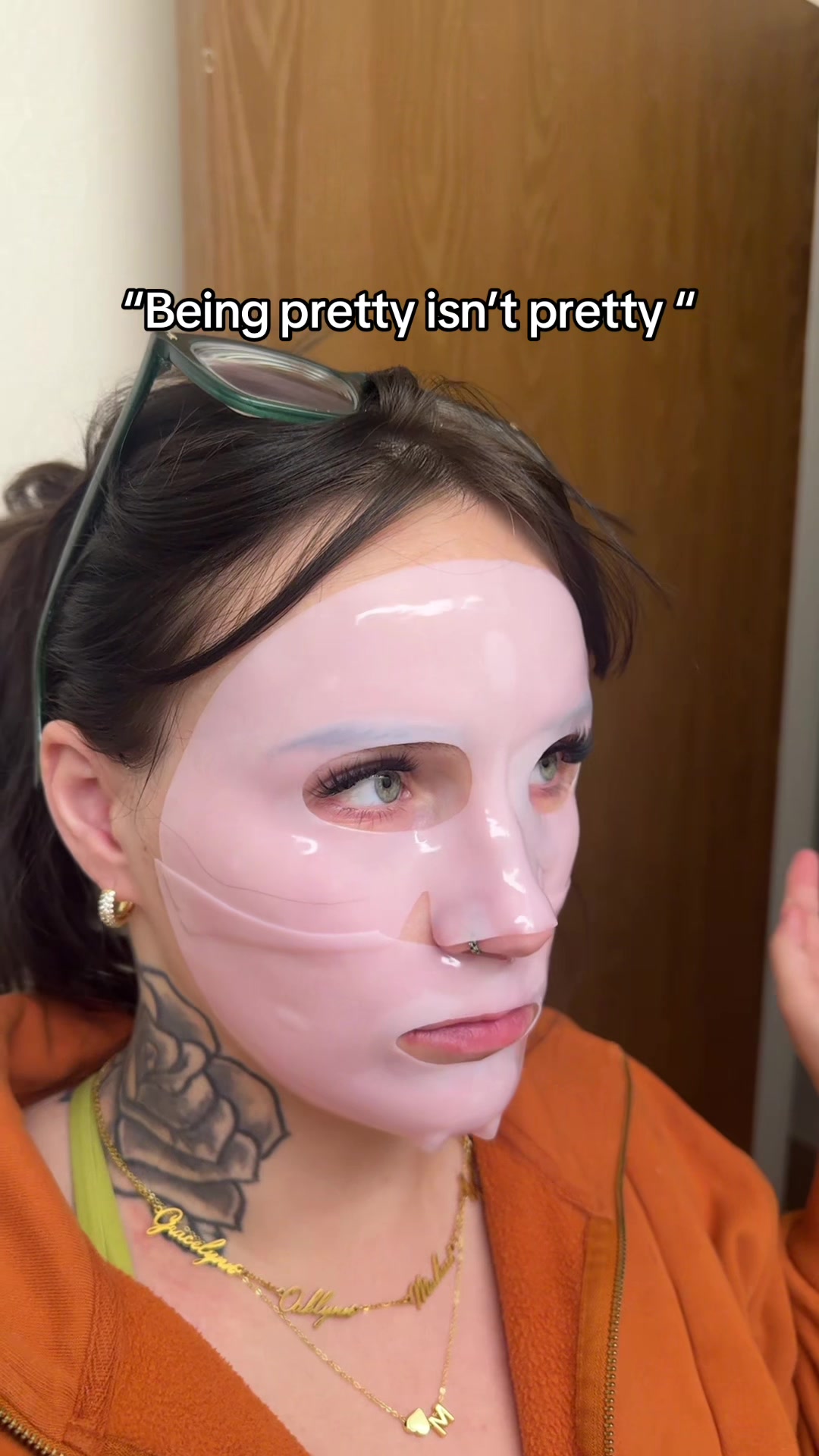 TikTok post by @jessicagreen650 for LOOPS. Caption reads: [...] to go through the unpretty process lol !....
