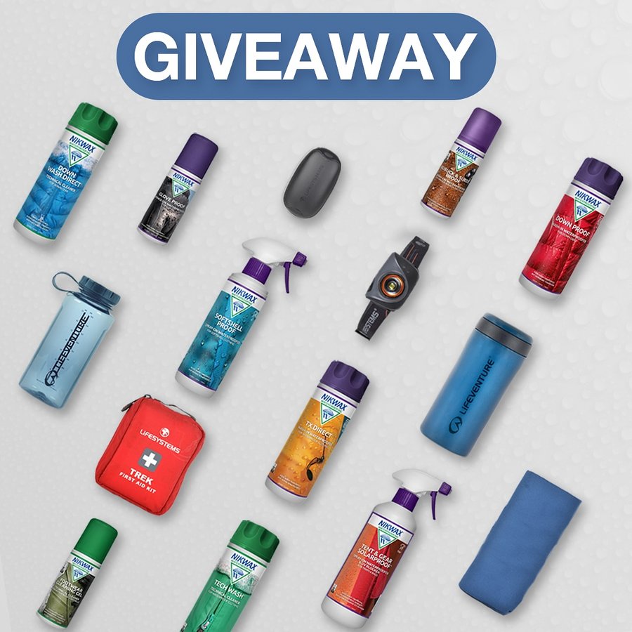 Instagram post by @lifesystemsuk for Nikwax. Caption reads: [...] products from @lifeventureuk , @nikwax and....