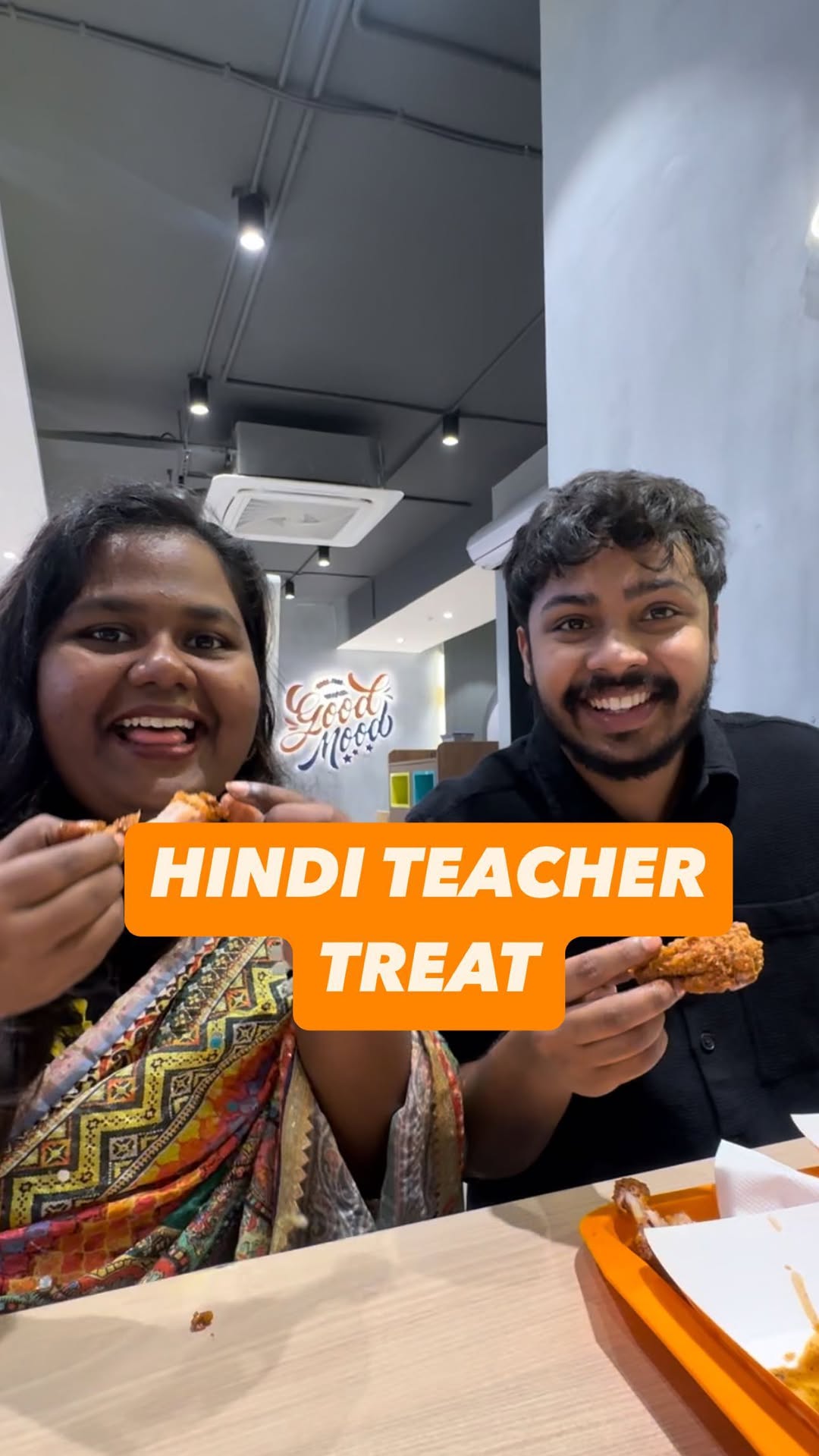 Instagram post by @gommaboy for Popeyes. Caption reads: Tag someone who should take you to @popeyes_india....