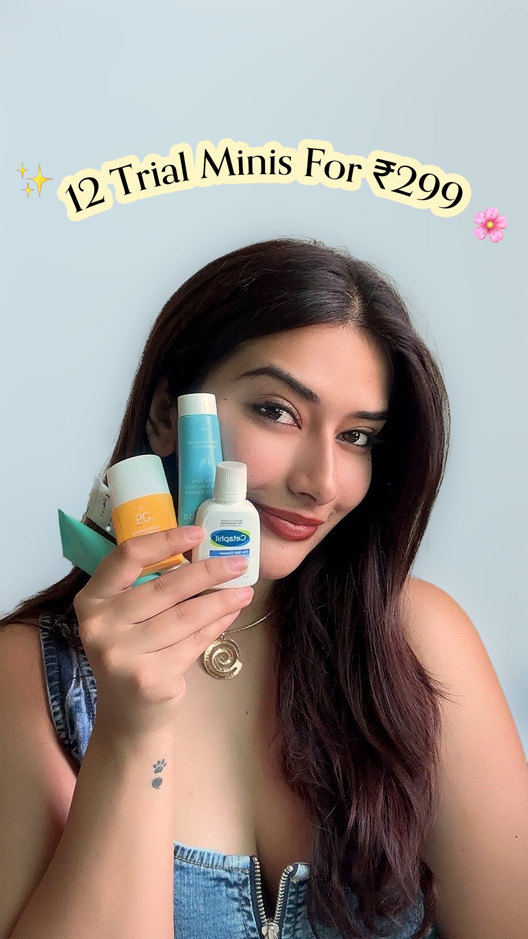 Instagram post by @themirandagirl for Plum Goodness. Caption reads: Just found the smartest way to shop for skincare,....