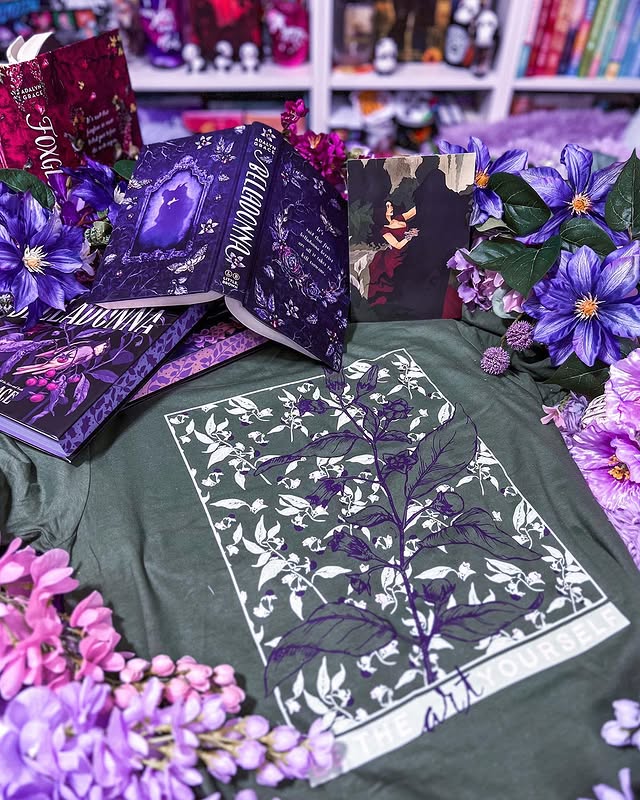 Instagram post by @bookworm_panda for Fae Crate. Caption reads: [...] I love the design on this shirt from....