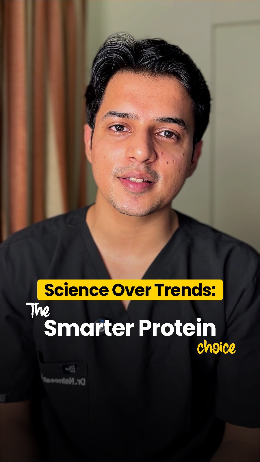 Instagram post by @_notjustadoctor_ for Bigmuscles Nutrition. Caption reads: Level up your recovery—skip the heavy shakes, sip....