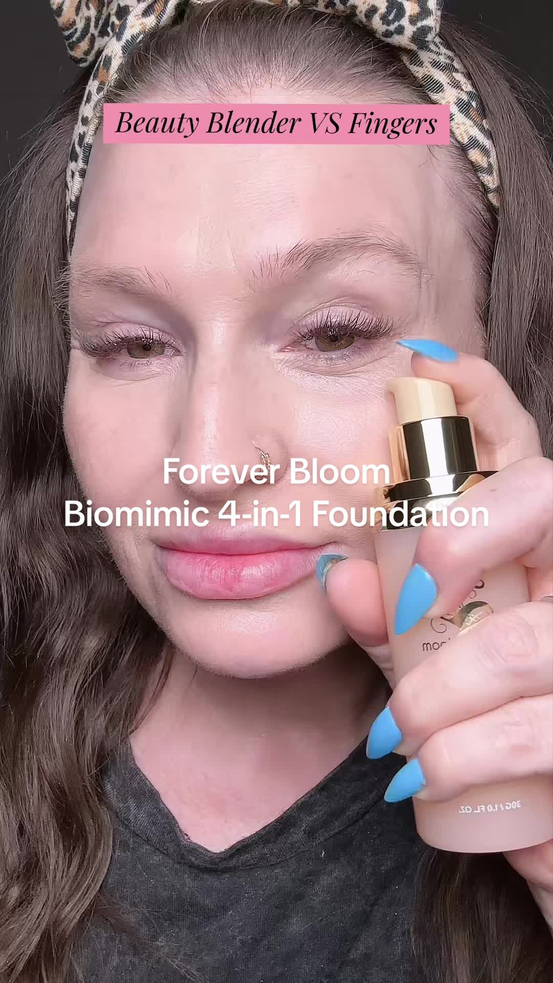 TikTok post by @jacqueline_wheeler for Forever Bloom. Caption reads: [...] sheers it out for a lighter glow! ✨ @Forever....