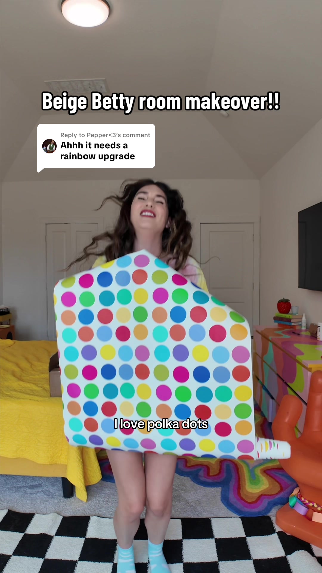 TikTok post by @kaliannakali for Spoonflower. Caption reads: [...] wallpaper day!! This one is from....