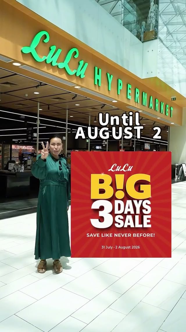 Instagram post by @bengshyudxb for LuLu Hypermarket. Caption reads: [...] miss LuLu's Big 3 Days Sale! ❤️💚....