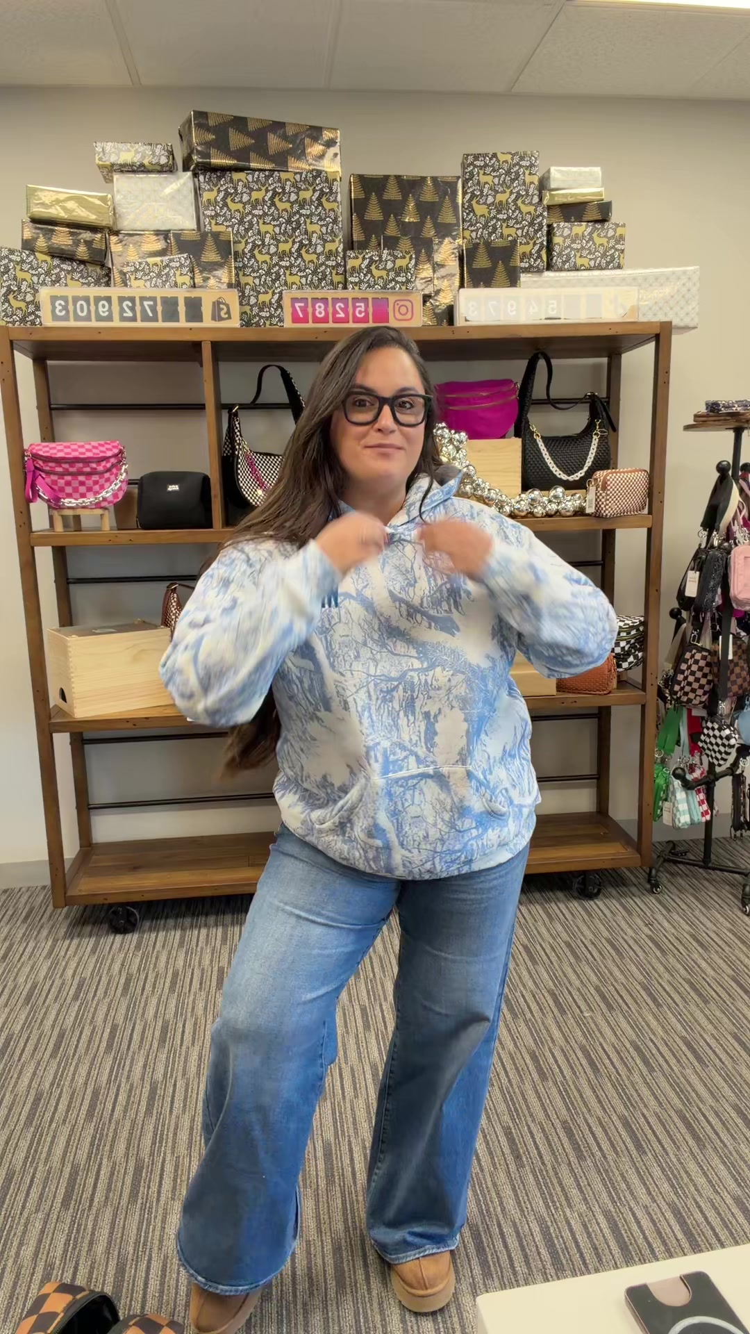 TikTok post by @officialhwolf for WKNDchasers. Caption reads: The cutest @WKND Chasers hoodieeee!!....