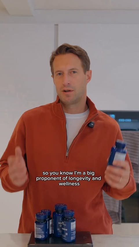 Instagram post by @brendanfallis for Life Extension. Caption reads: #ad You asked what’s actually in my daily stack,....