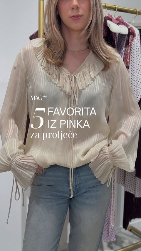 Instagram post by @magme.hr for PINKO. Caption reads: Nova Pinko sezona donosi savršen miks ležernih i....