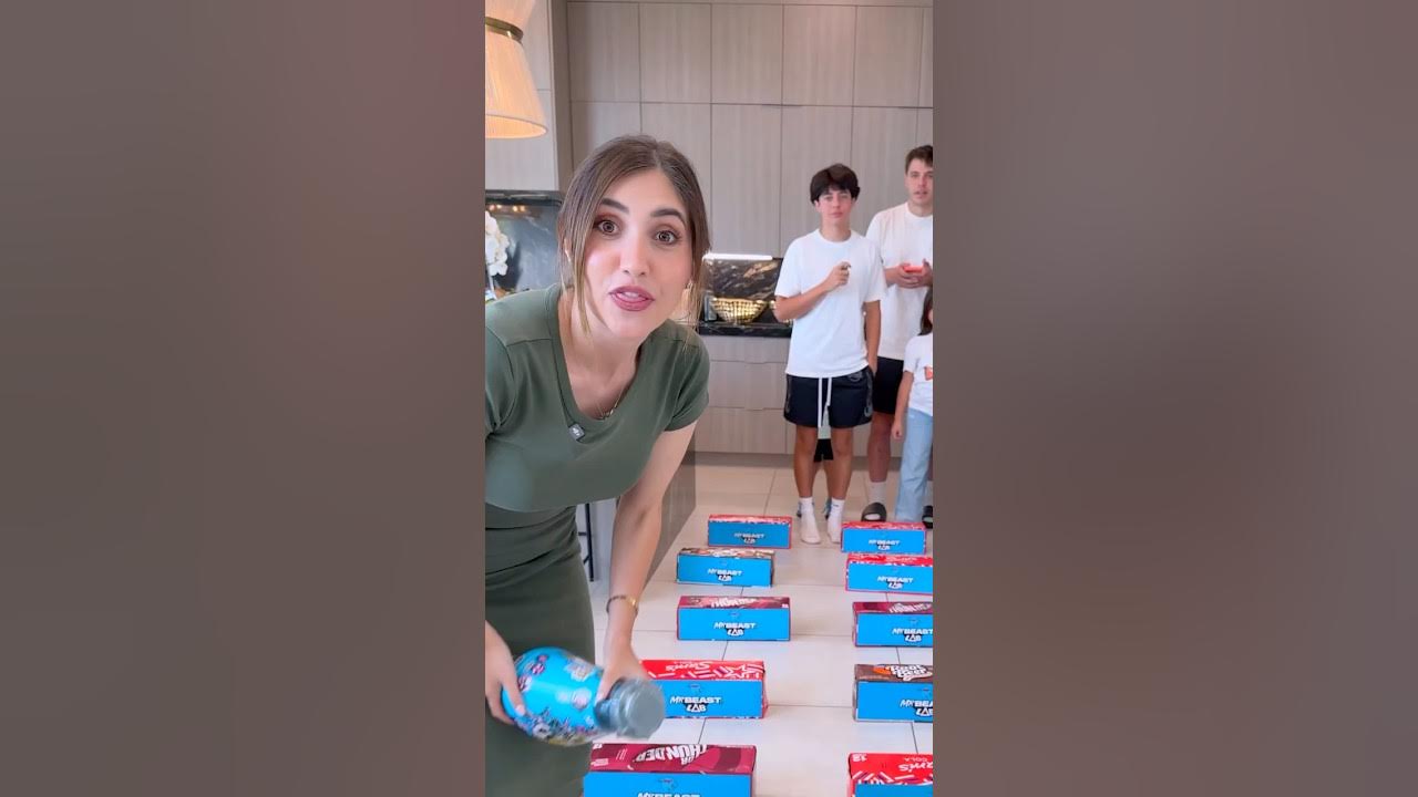 YouTube post by @AnazalaFamily for MrBeast Lab. Caption reads: [...] in October! Watch the trailor now @....