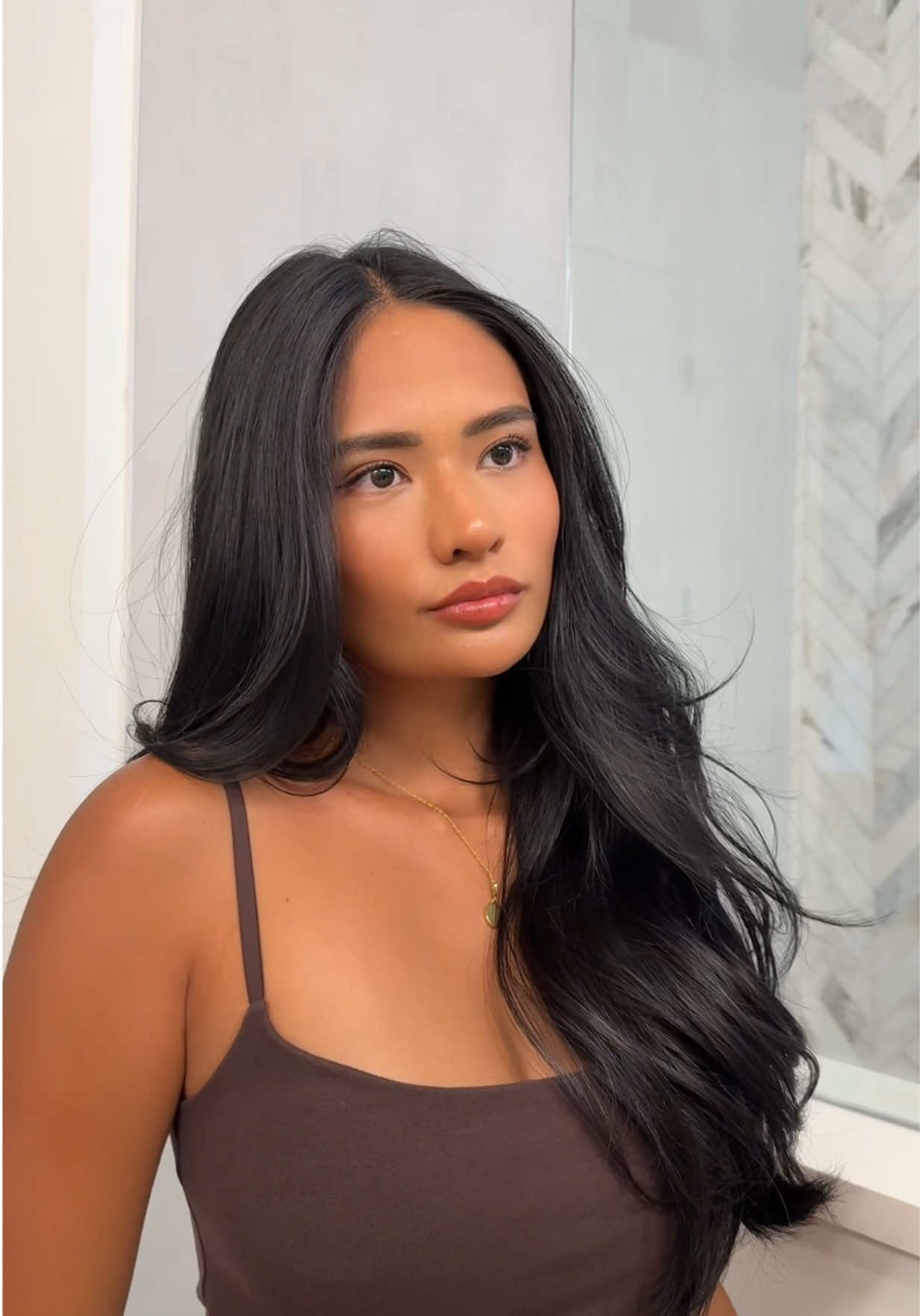 TikTok post by @kaylakosuga for Shark Beauty. Caption reads: The only tool you need to dry, curl, straighten,....