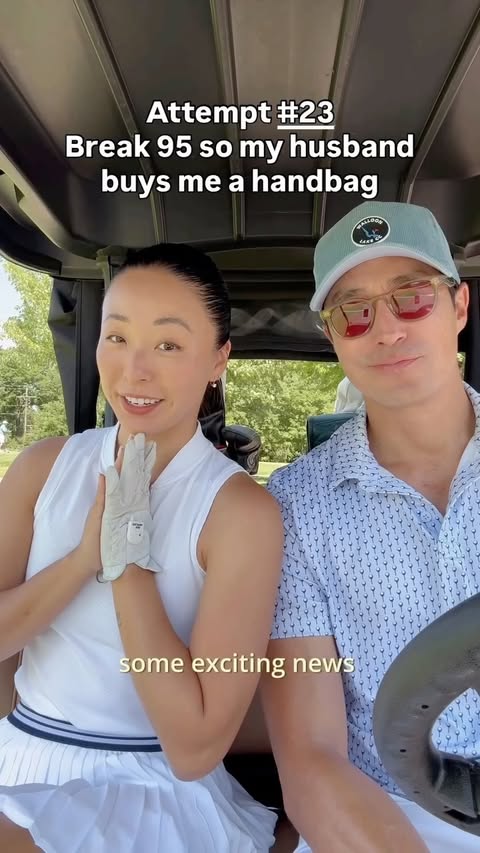 Instagram post by @rukumagai for Yonex. Caption reads: [...] out a handbag! Golf clubs sponsored by....