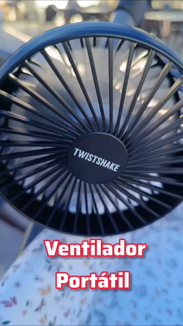 Instagram post by @belleraquel19 for Twistshake. Caption reads: El ventilador que necesita tu peque este verano....