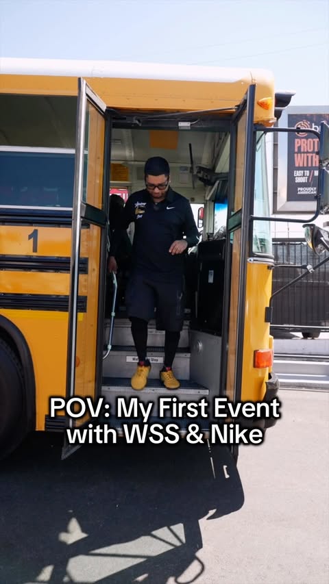 Instagram post by @noemurillo for Nike. Caption reads: Behind the scenes @shopwss and @nikela Back to....