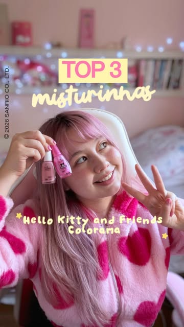 Instagram post by @isabella.sayuri for Sanrio. Caption reads: [...] @hellokittybrasil @sanriobrasil Depois de....