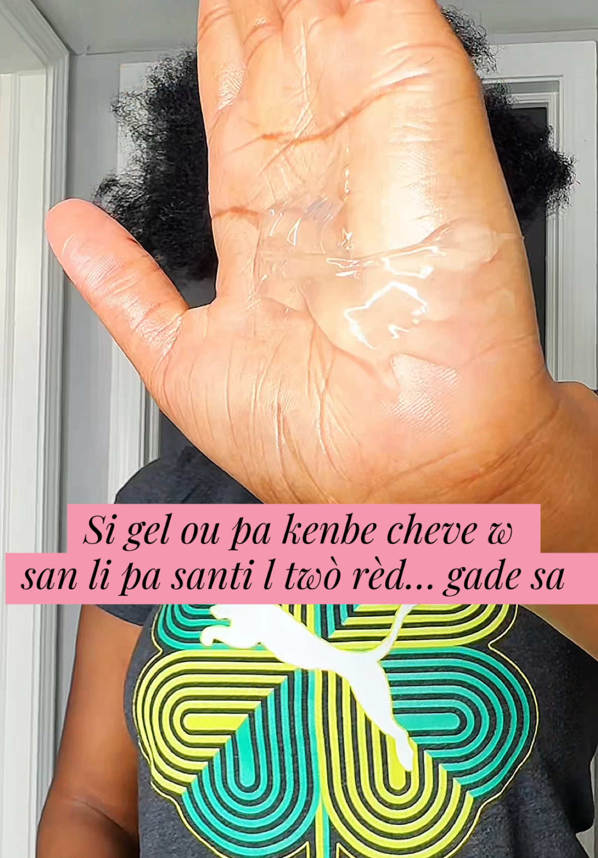 TikTok post by @nathalie.sajousse for Kaleidoscope Hair Products. Caption reads: [...] #MiracleDrops @KaleidoscopeHairProducts....