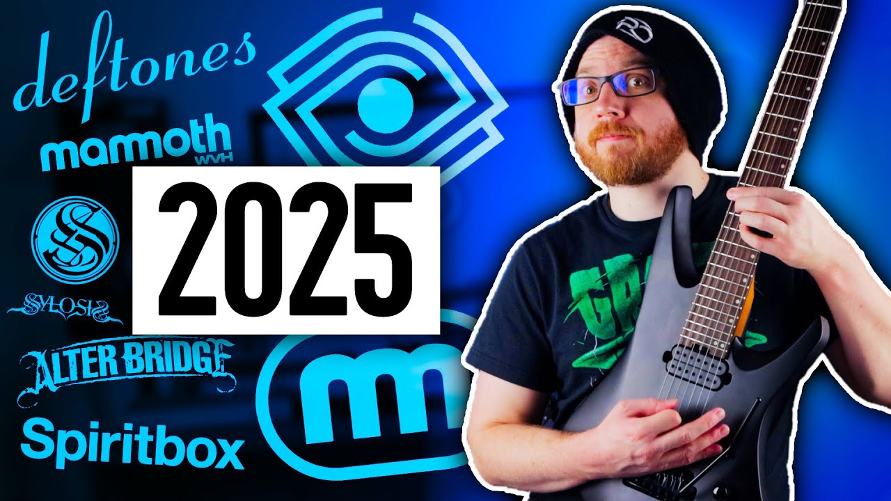 YouTube post by @peteplaysmusic for DistroKid. Caption reads: Are These The Best Riffs Of 2025?.
